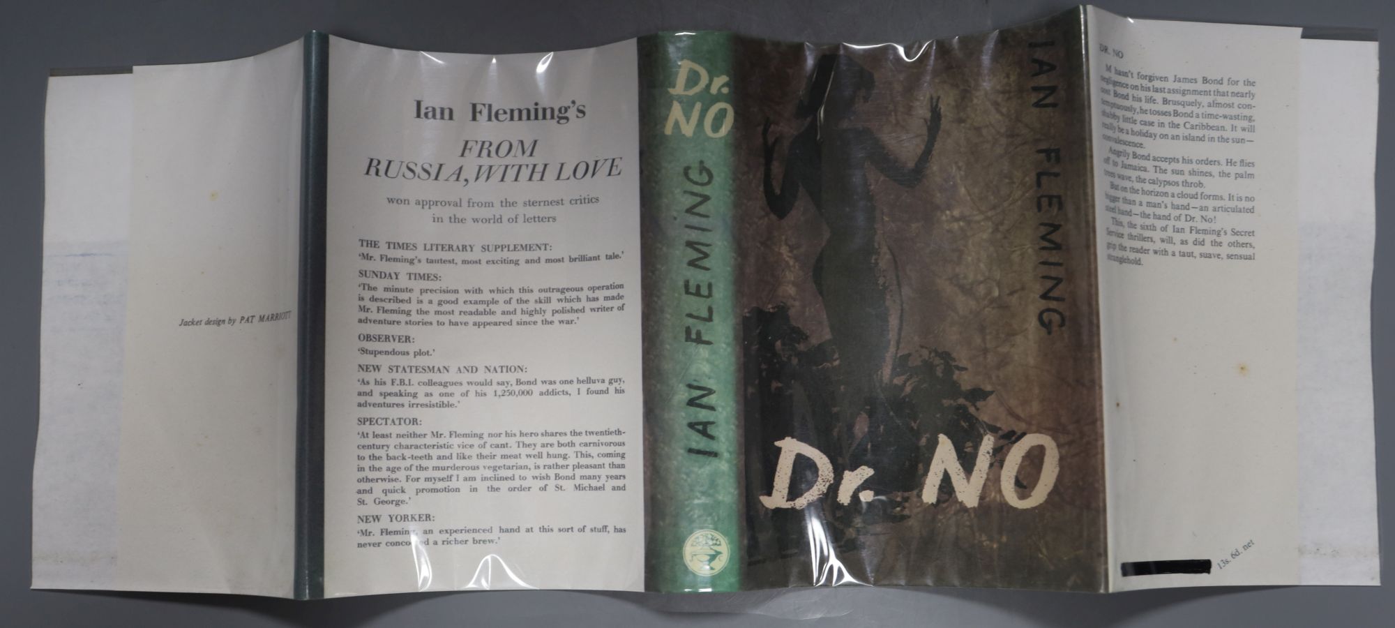 Fleming, Ian - Dr No., 1st edition (1st impression, 2nd state), d/wrapper (repro), 1958